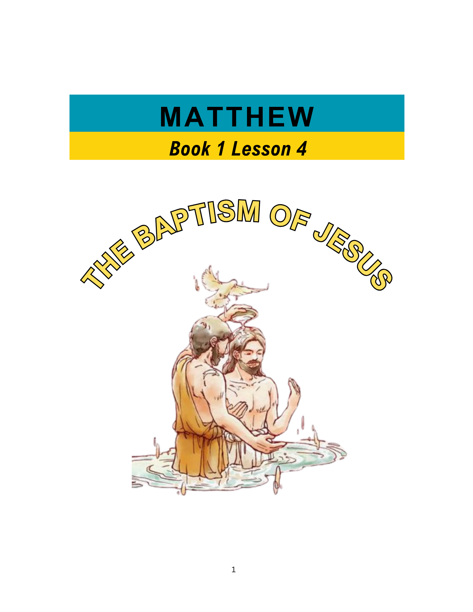 Matthew – Book 1 Lesson 4 (PDF)