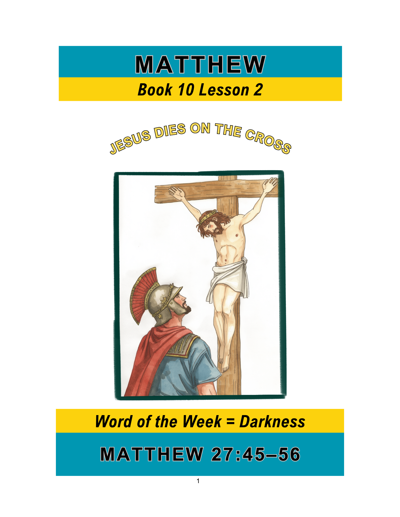 Matthew – Book 10 Lesson 2 (PDF)