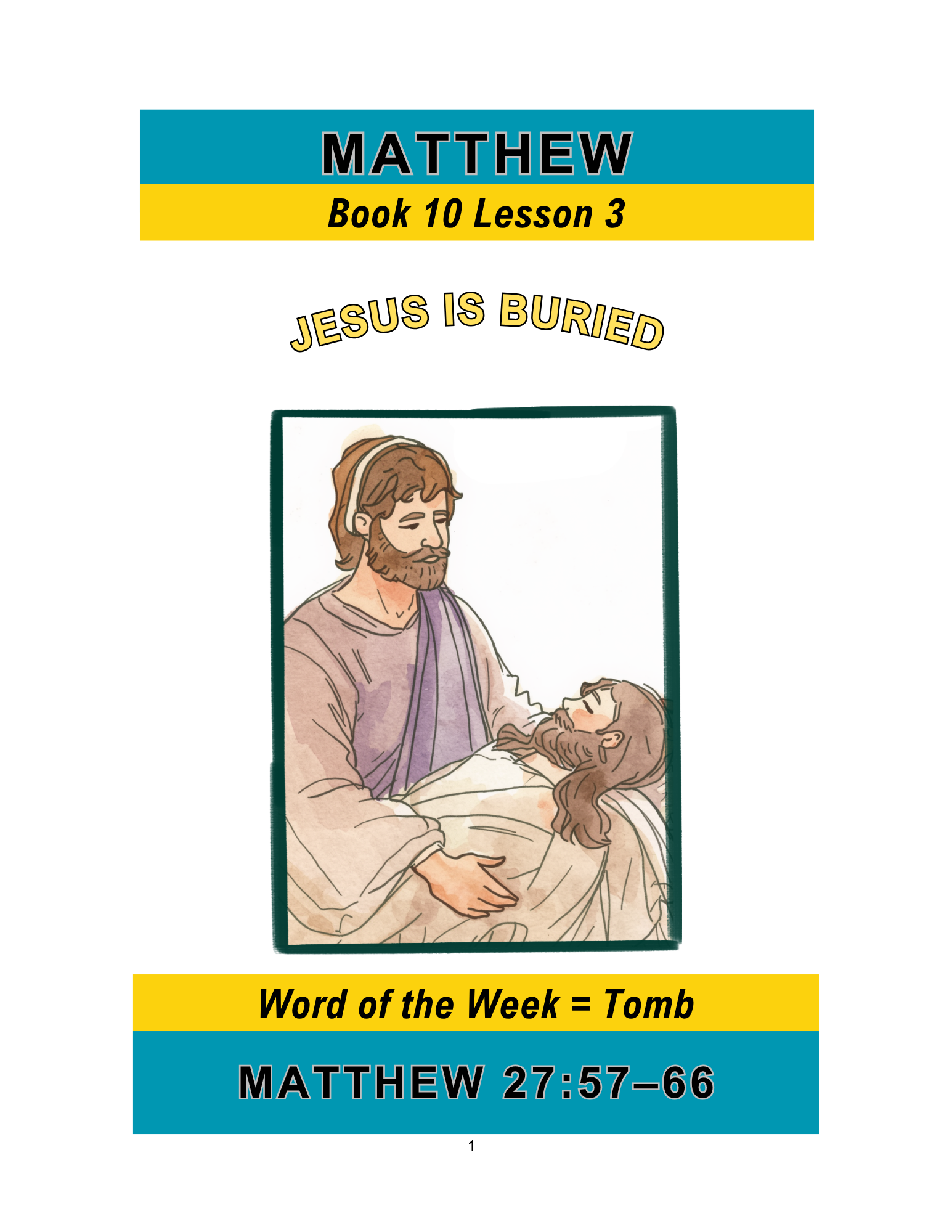 Matthew – Book 10 Lesson 3 (PDF)