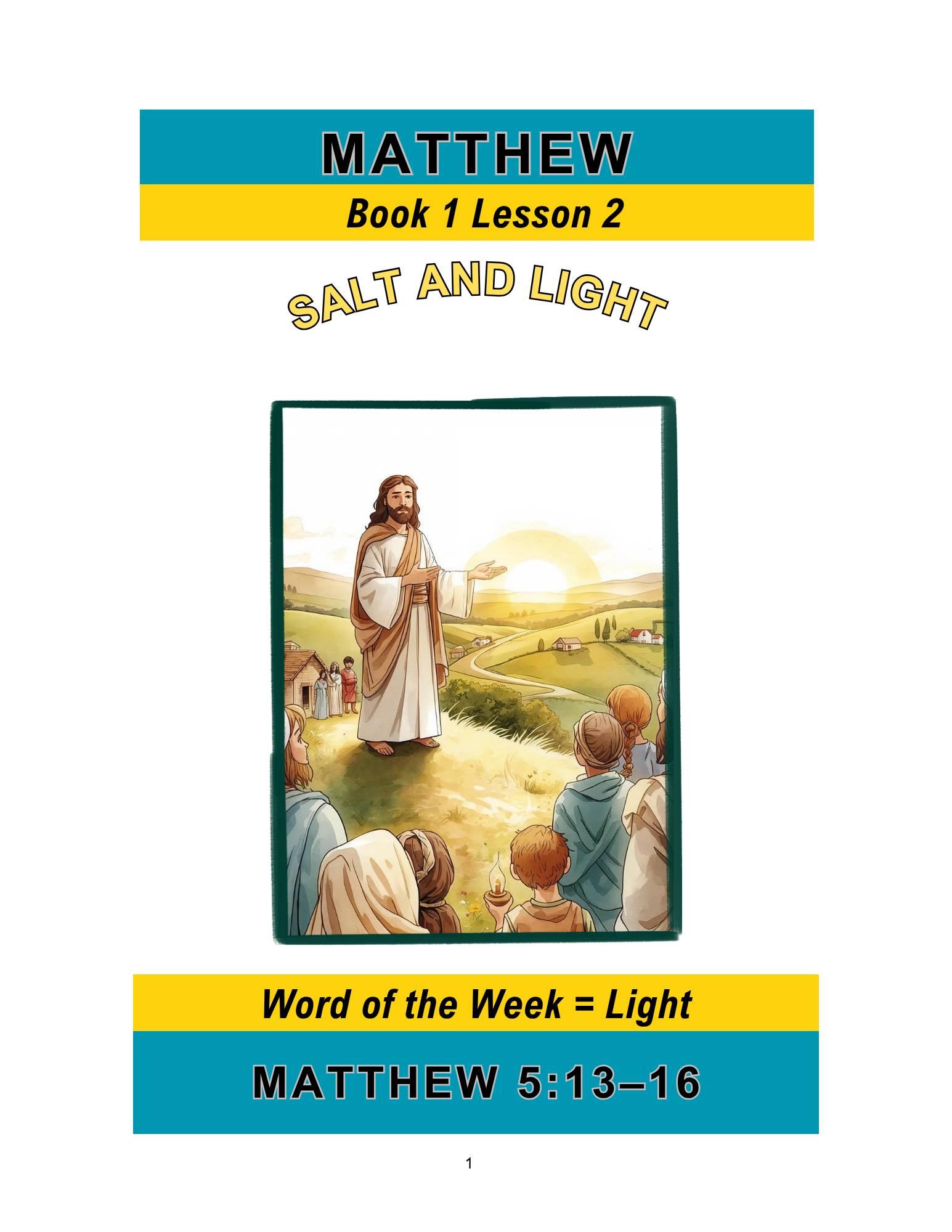 Matthew – Book 2 Lesson 2 (PDF)