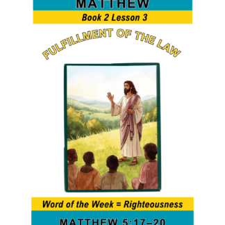 Matthew – Book 2 Lesson 3 (PDF)