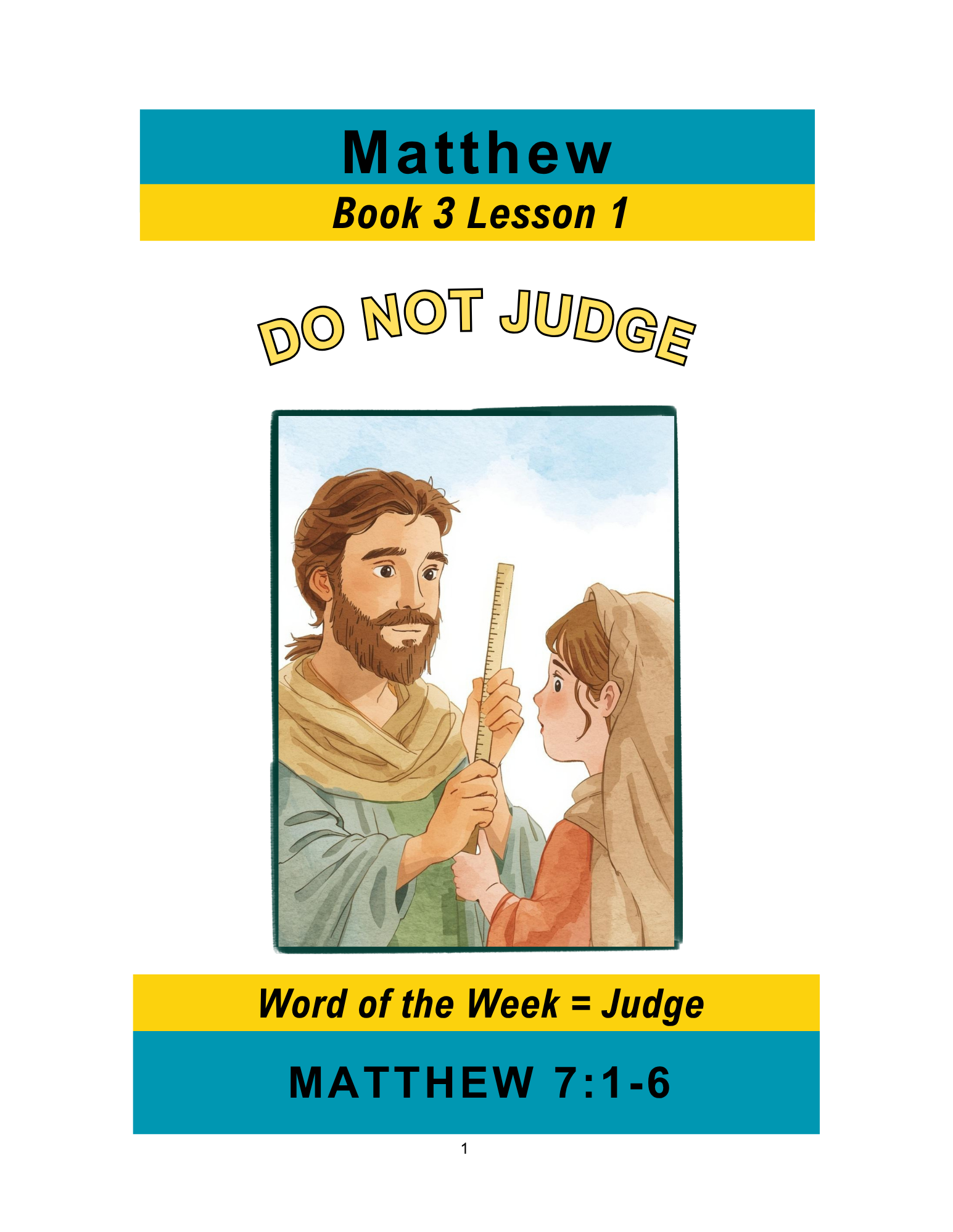 Matthew – Book 3 Lesson 1 (PDF)