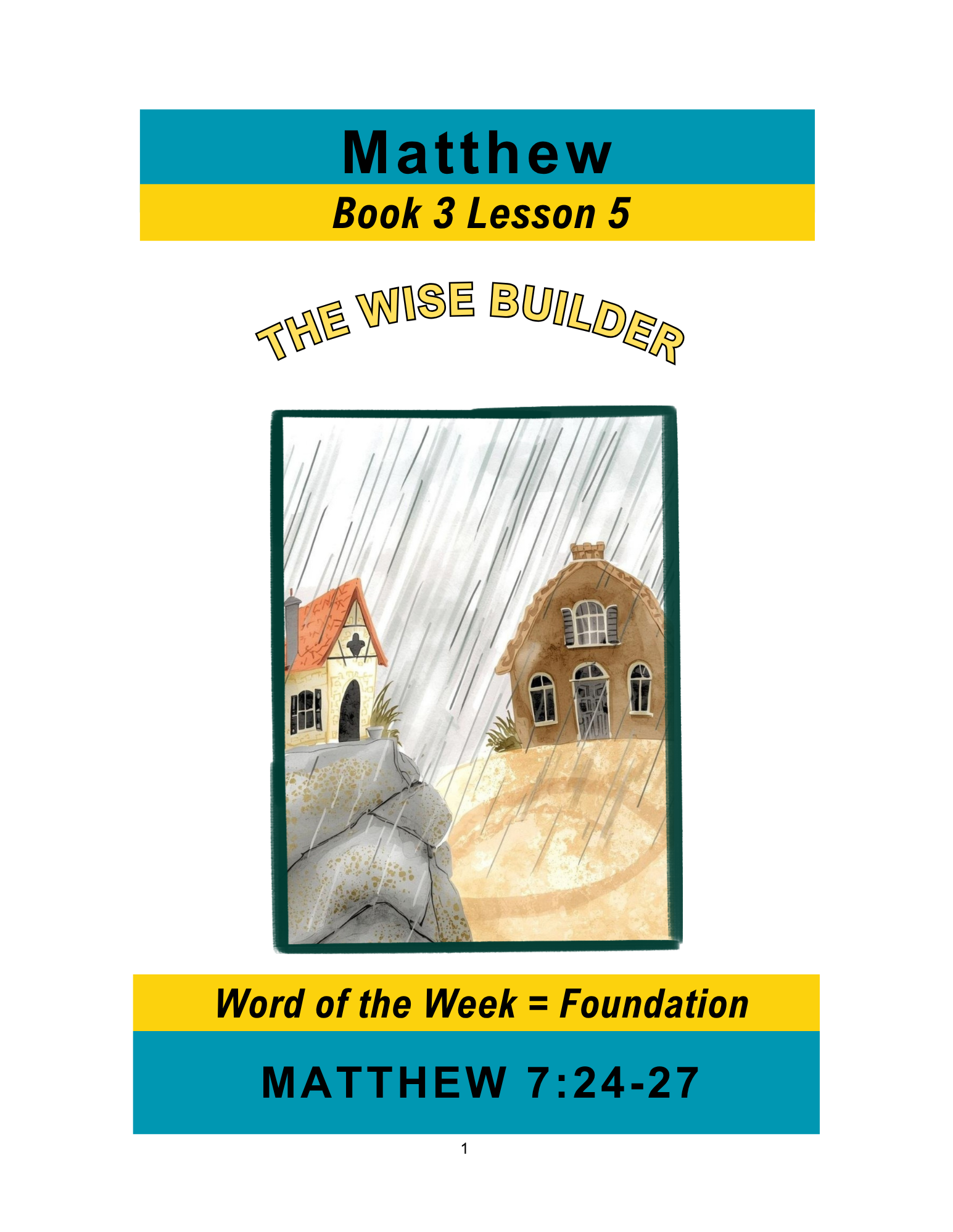 Matthew – Book 3 Lesson 5 (PDF)