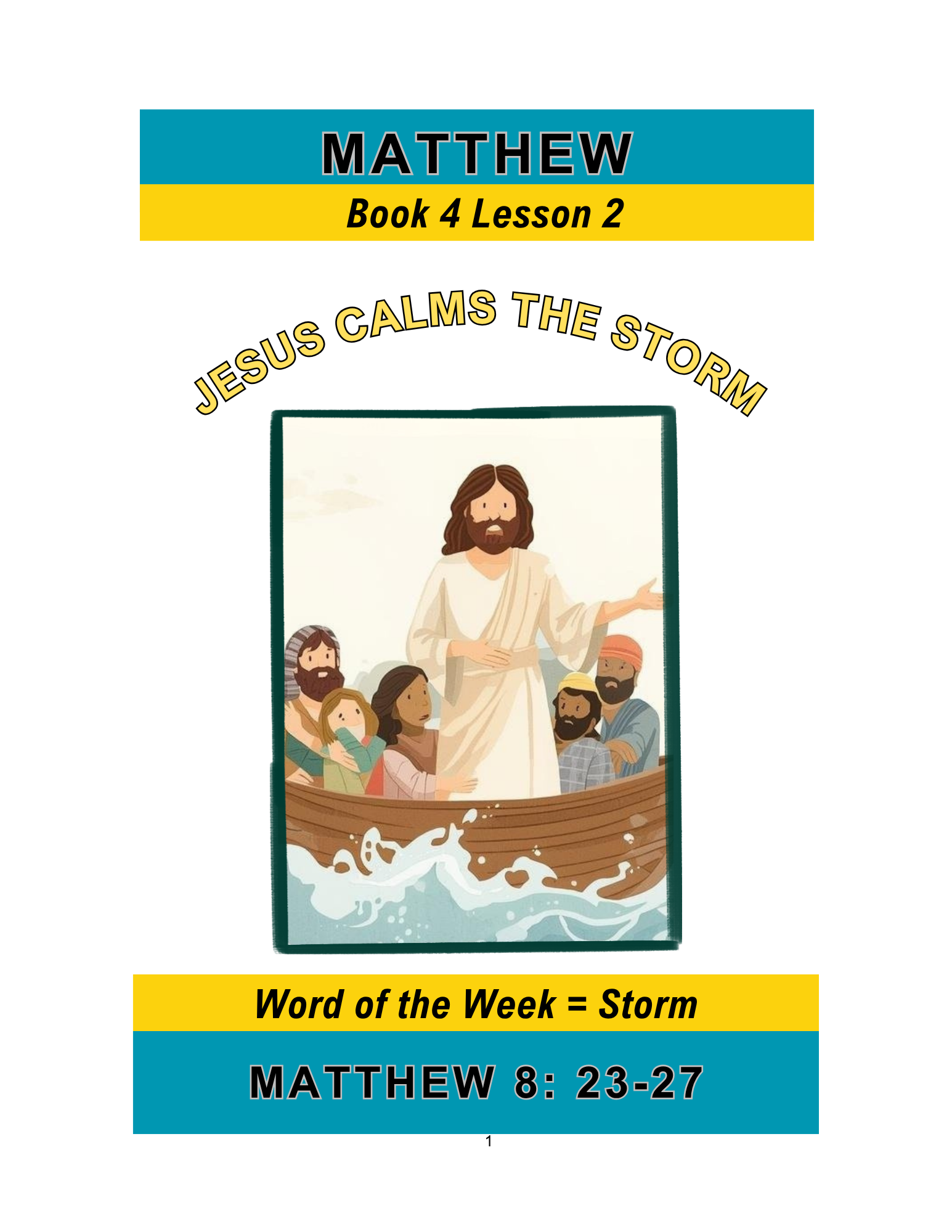 Matthew – Book 4 Lesson 2 (PDF)