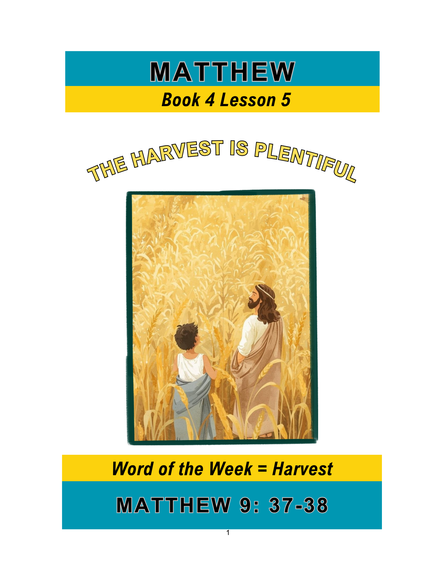 Matthew – Book 4 Lesson 5 (PDF)