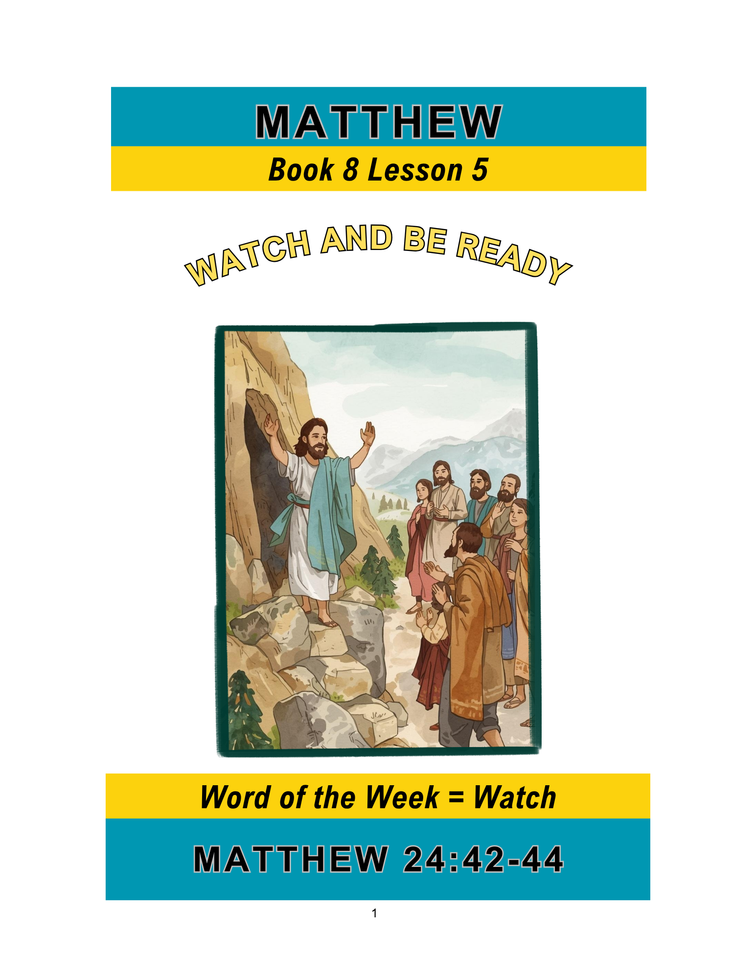 Matthew – Book 8 Lesson 5 (PDF)