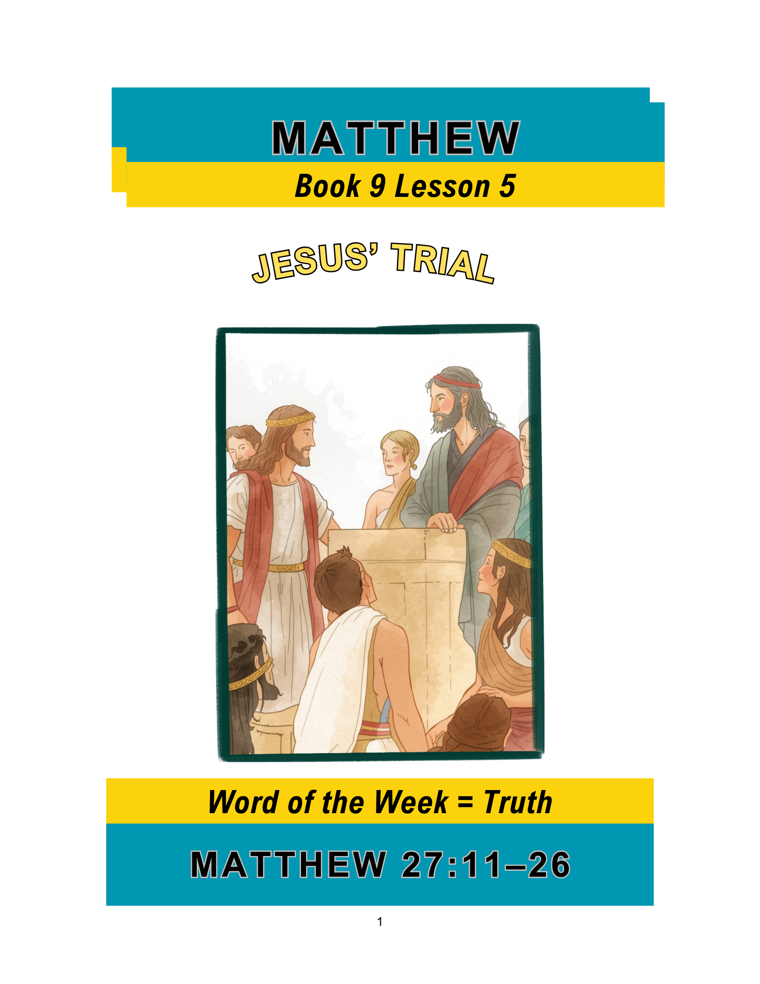 Matthew – Book 9 Lesson 5 (PDF)
